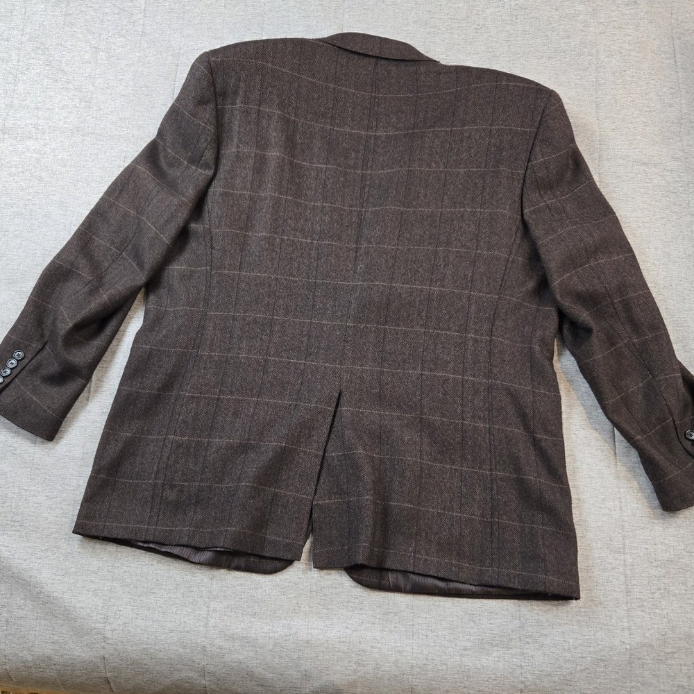 Alan Flusser Men's Single Breasted Sport Coat Blazer Lambswool Cashmere 48R - Picture 4 of 15